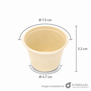 Tazón soufflé de paja de trigo de 4 onzas