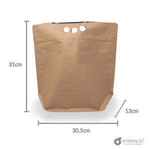 Bolsa Maleta Extra Grande Metalizada con abre/cierra BMEG - Desechables Biodegradables Entelequia® 500 pzas