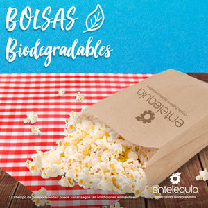 Bolsa de Kraft Galletera BG - Desechable Biodegradable Entelequia 50/1,000 pzas
