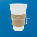 Fajilla Compostable para Vaso de Café | Natural 26 x 6 cm