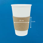 Fajilla Compostable para Vaso de Café | Natural 26 x 6 cm