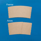 Fajilla Compostable para Vaso de Café | Natural 26 x 6 cm