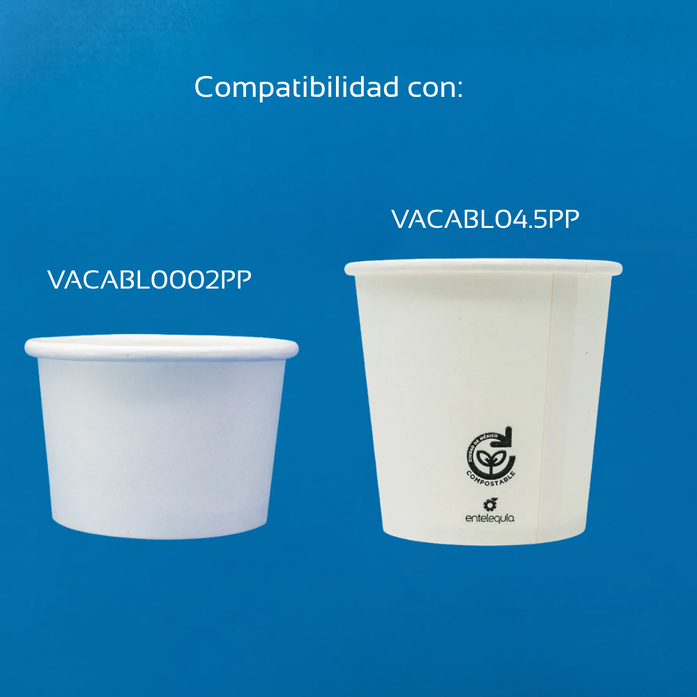 Tapa para Vaso Soufflé de Papel Biodegradable | 2 y 4 Oz