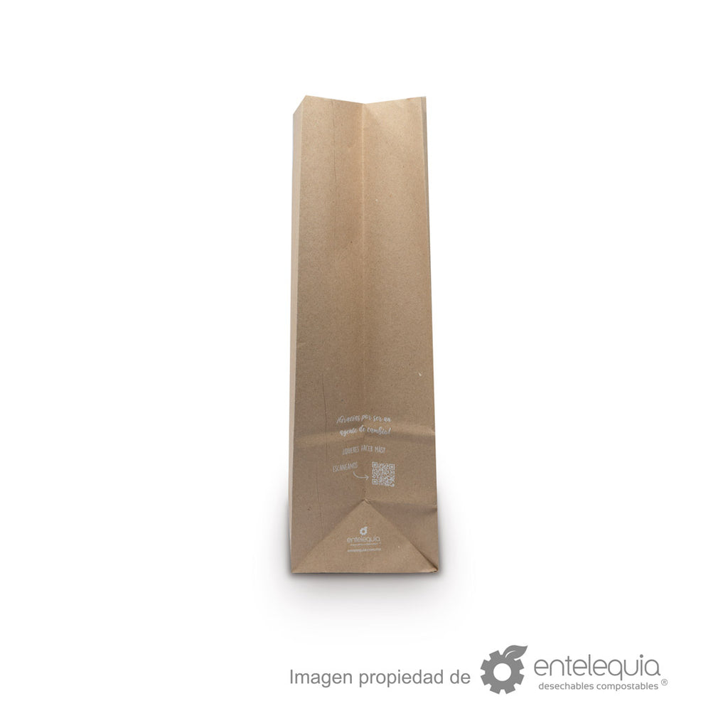 Bolsa de papel kraft #20 Larga (21x13+41 cm)