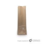 Bolsa de papel kraft #20 Larga (21x13+41 cm)