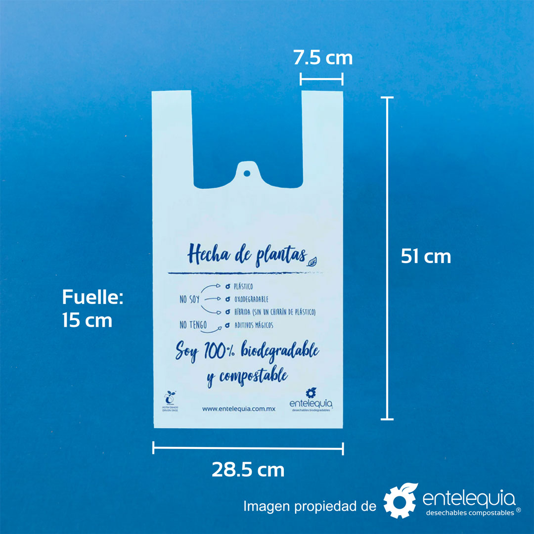 Bolsa camiseta mediana de PLA - Main Image