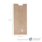 Bolsa de papel kraft con ventana para baguette