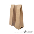 Bolsa de papel kraft con ventana para baguette