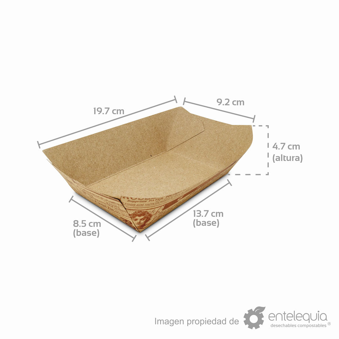 Charola Kraft 19cm