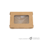 Caja kraft con ventana 11 oz