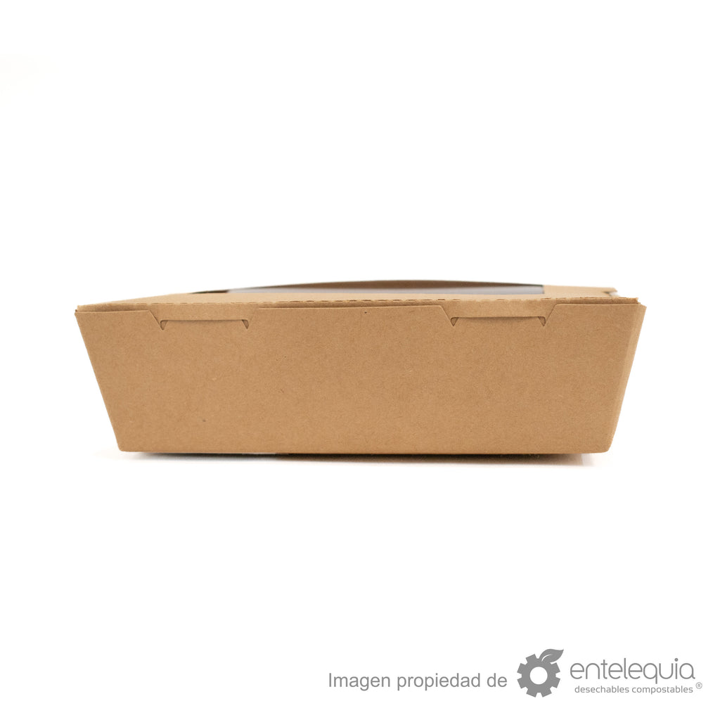 Caja kraft con ventana 20oz