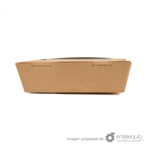 Caja kraft con ventana 20oz