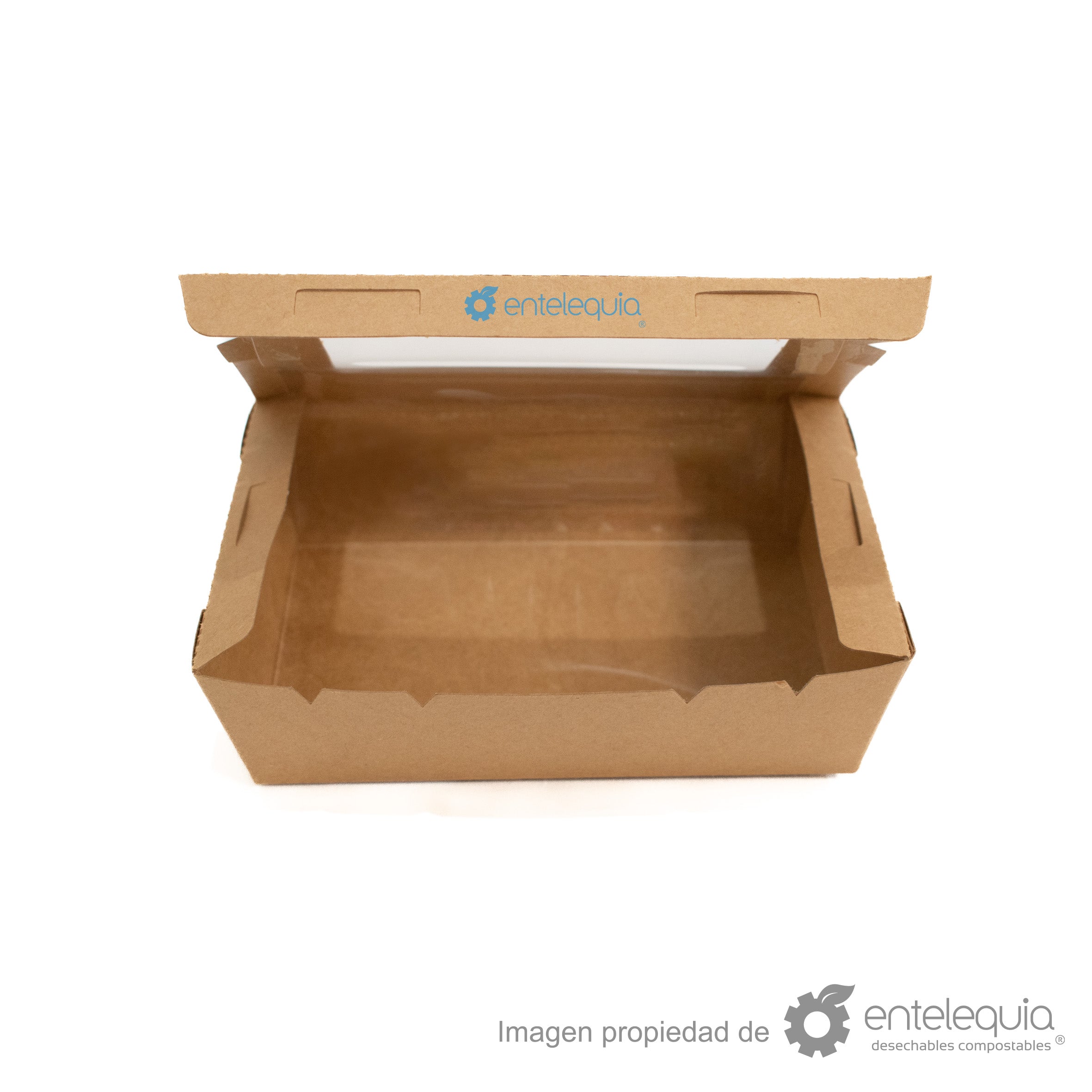 Caja kraft con ventana 20oz
