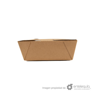 Caja kraft con ventana 30oz