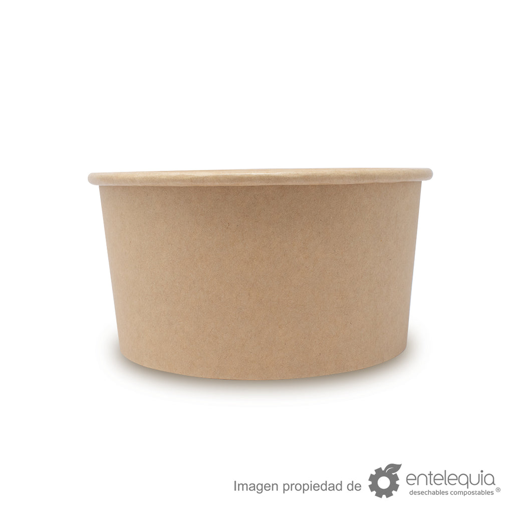 Contenedor de papel kraft de 33 onzas