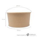 Contenedor de papel kraft de 33 onzas