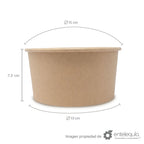 Contenedor de papel kraft de 33 onzas