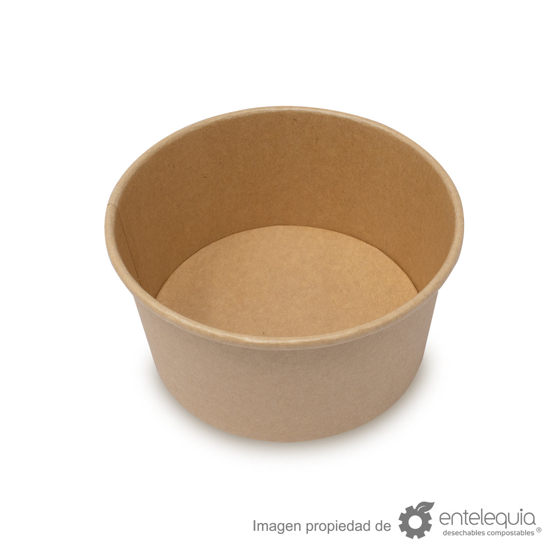 Contenedor de papel kraft de 33 onzas