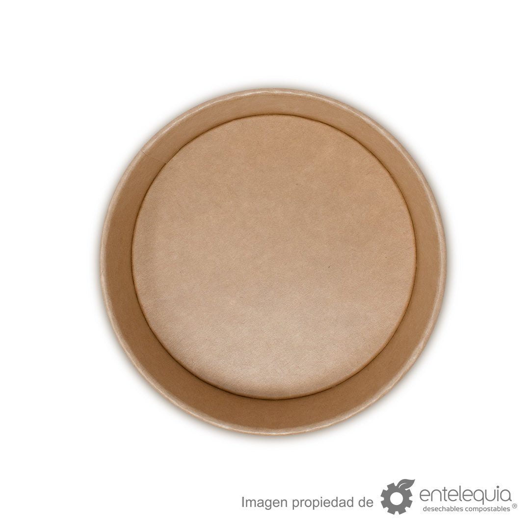 Contenedor de papel kraft de 43oz