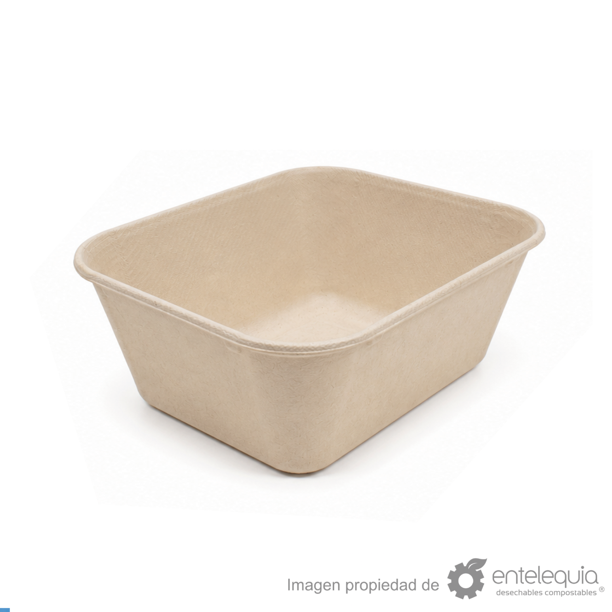Contenedor de paja de trigo liso de 18x14” (18.6 x 13.9 x 8.5 cm)