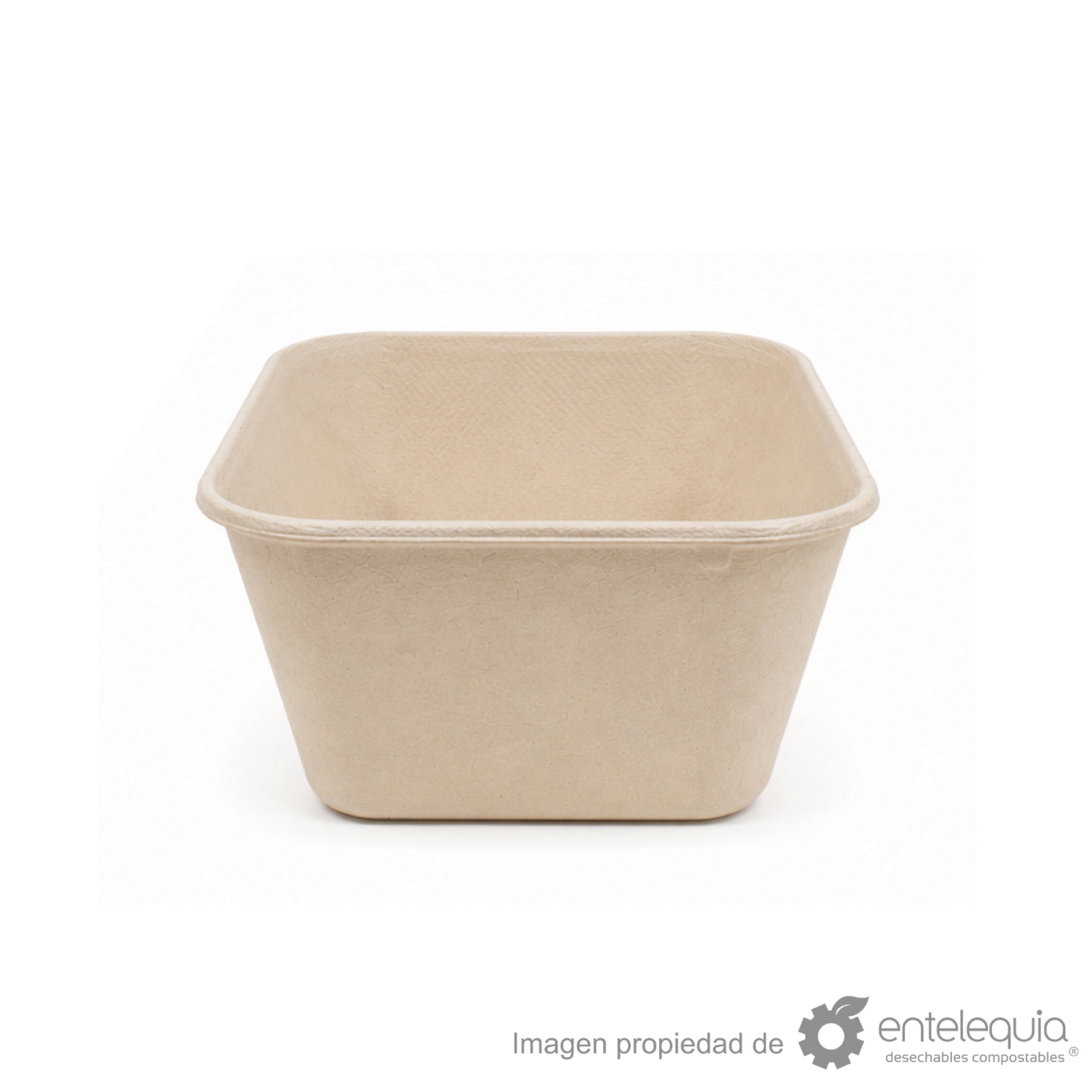 Contenedor de paja de trigo liso de 18x14” (18.6 x 13.9 x 8.5 cm)