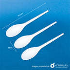 Cuchara biodegradable de 6.5" blanca de CPLA