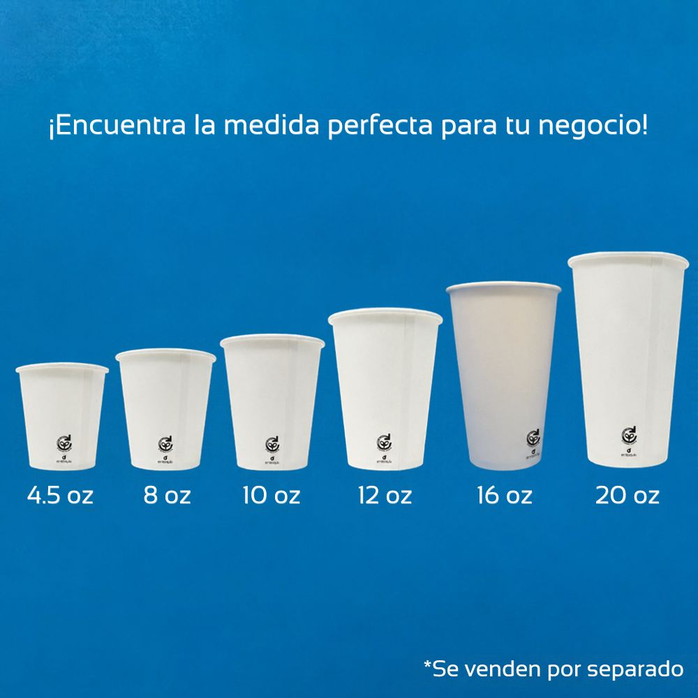 Vaso de papel para bebida caliente | 4.5 onzas