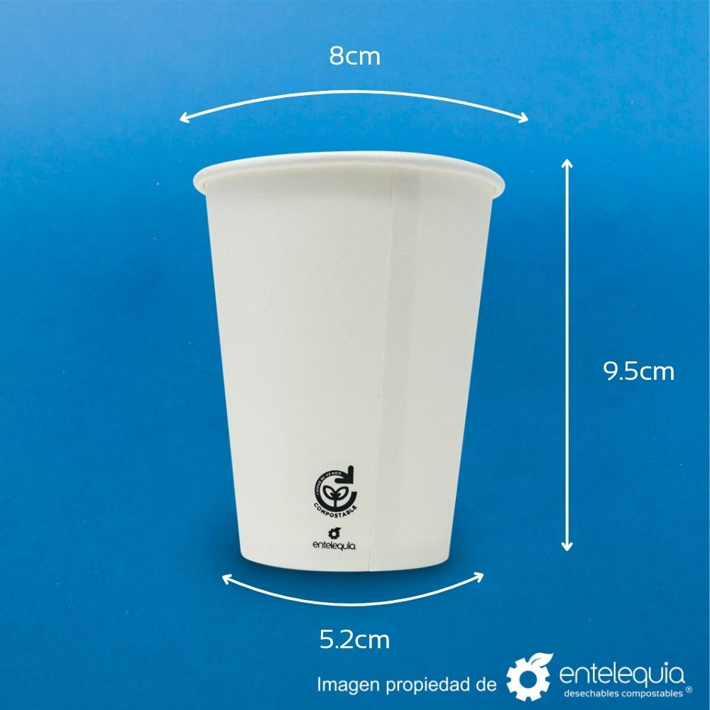 Vaso de papel para bebida caliente | 8 oz