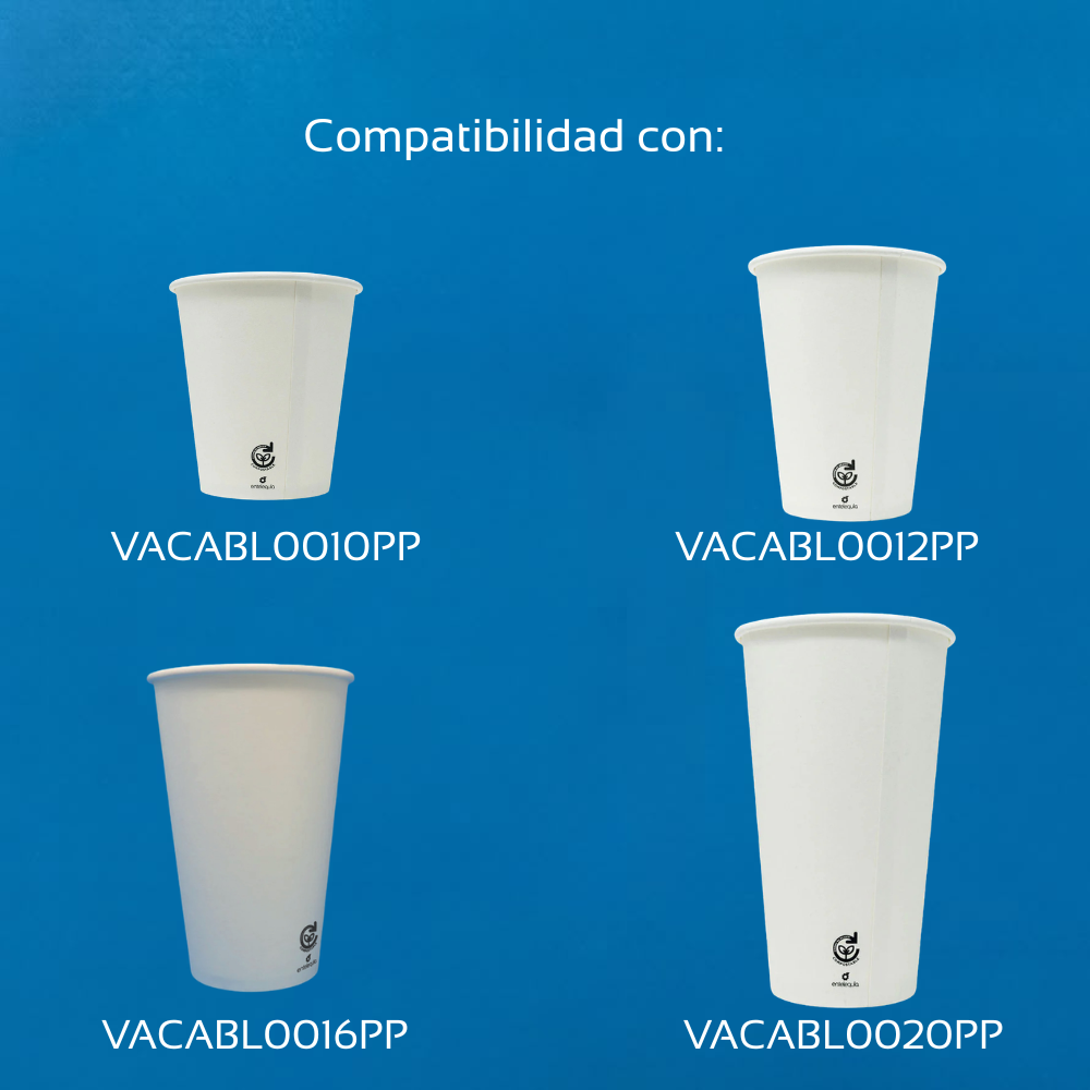Tapa de papel para vaso bebida caliente de 10-20 onzas