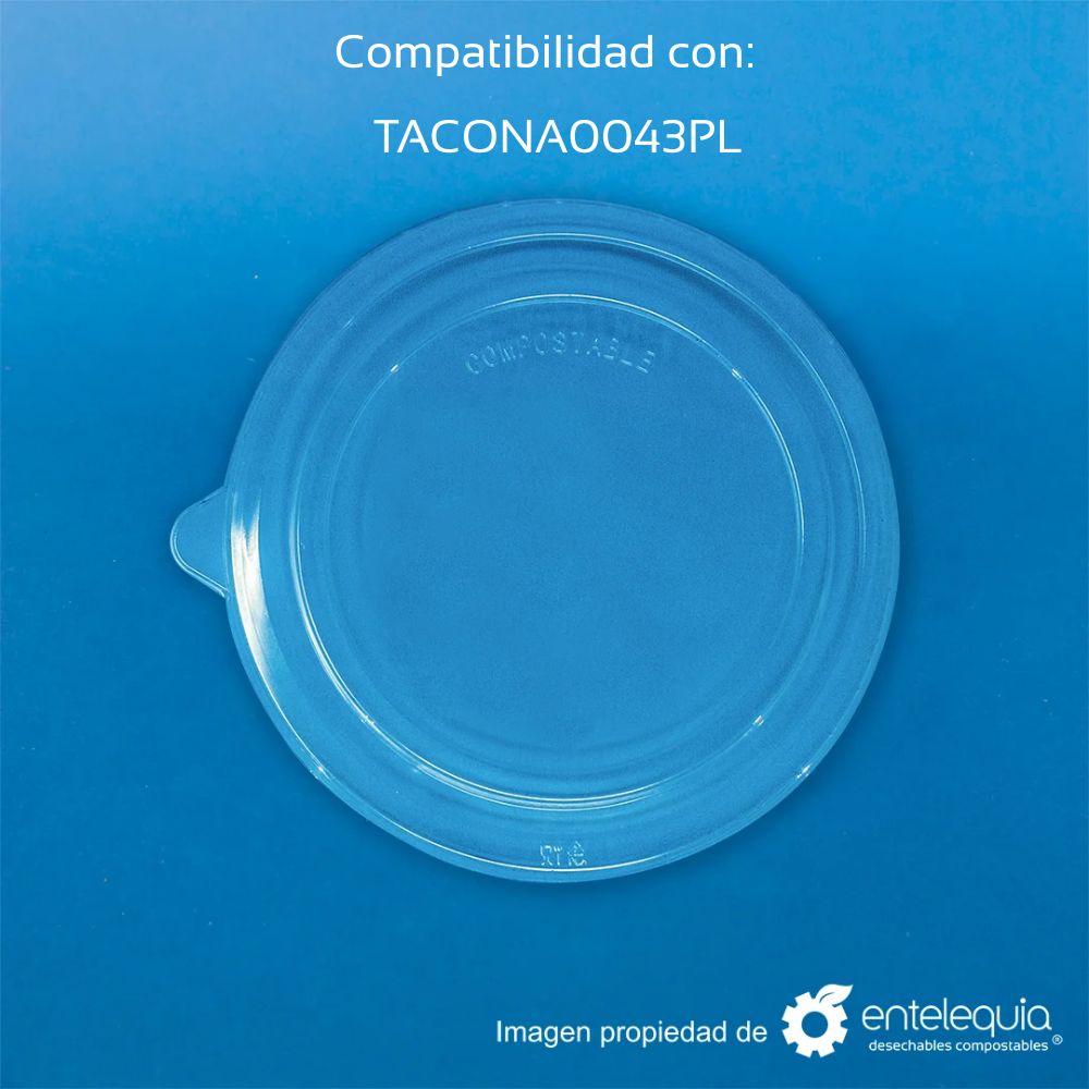 Contenedor de Papel Kraft con Recubrimiento Interno de PLA | 43 Oz