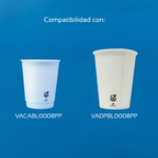 Tapa de Papel Biodegradable para Vaso de Bebida Caliente | 8 oz