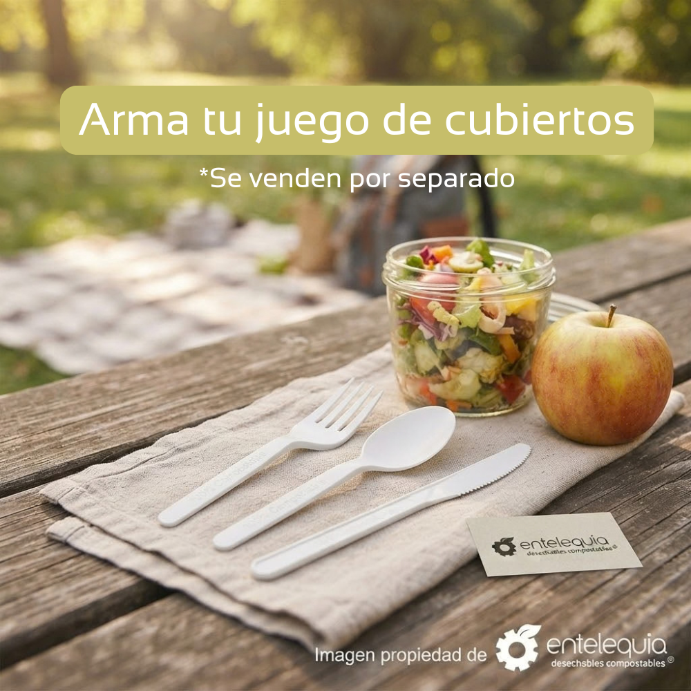 Cucharas Biodegradables de CPLA Blancas | 6.5"