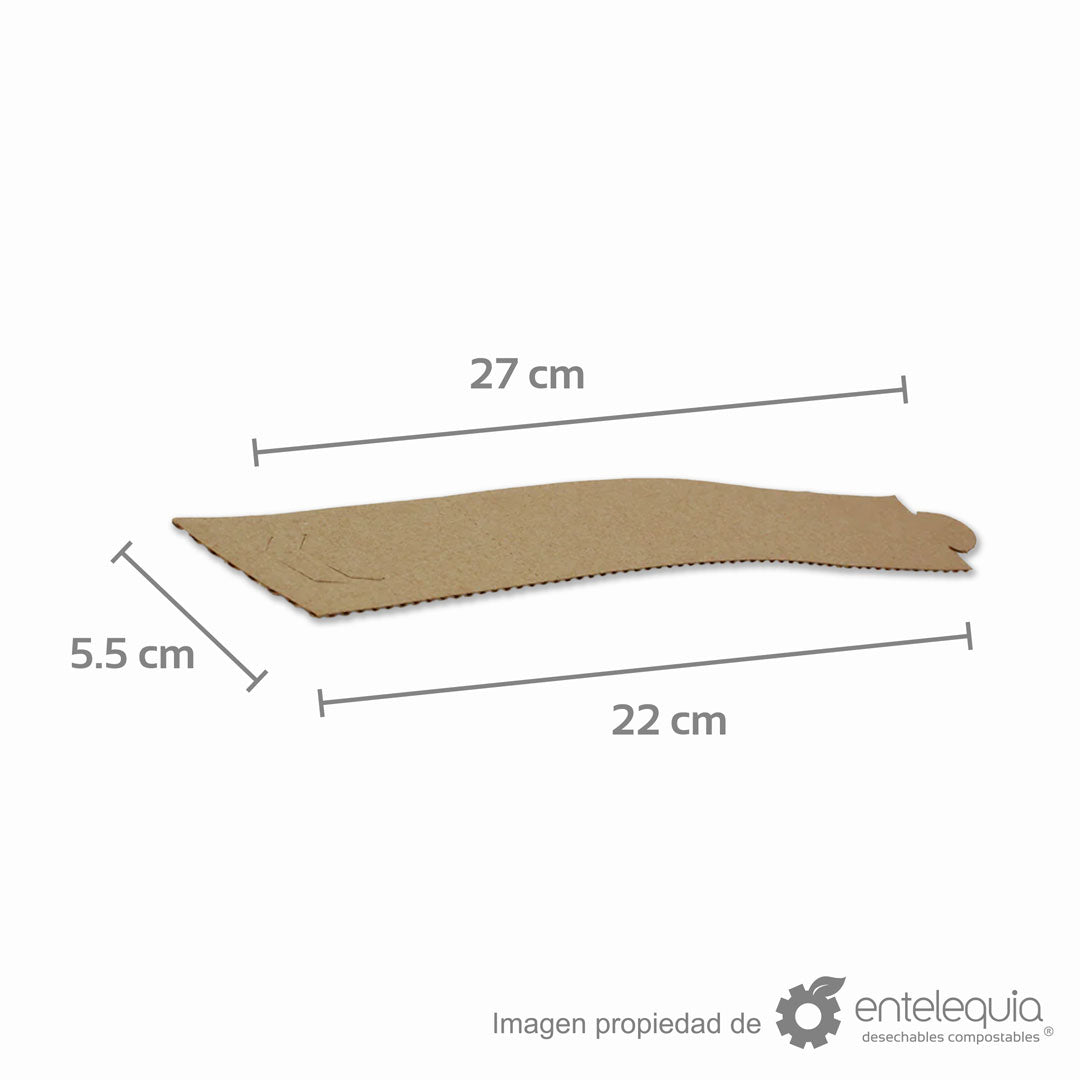 Fajillas para café genéricas de cartón (27 x 5.5 cm)