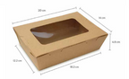 Caja kraft con ventana 30oz