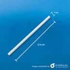 Popote Jumbo Tapioca de 8.5" de papel sin estuchar