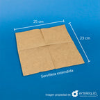 Servilleta cuadrada fibras recicladas no cloradas (11.5 x 12.5 cm)