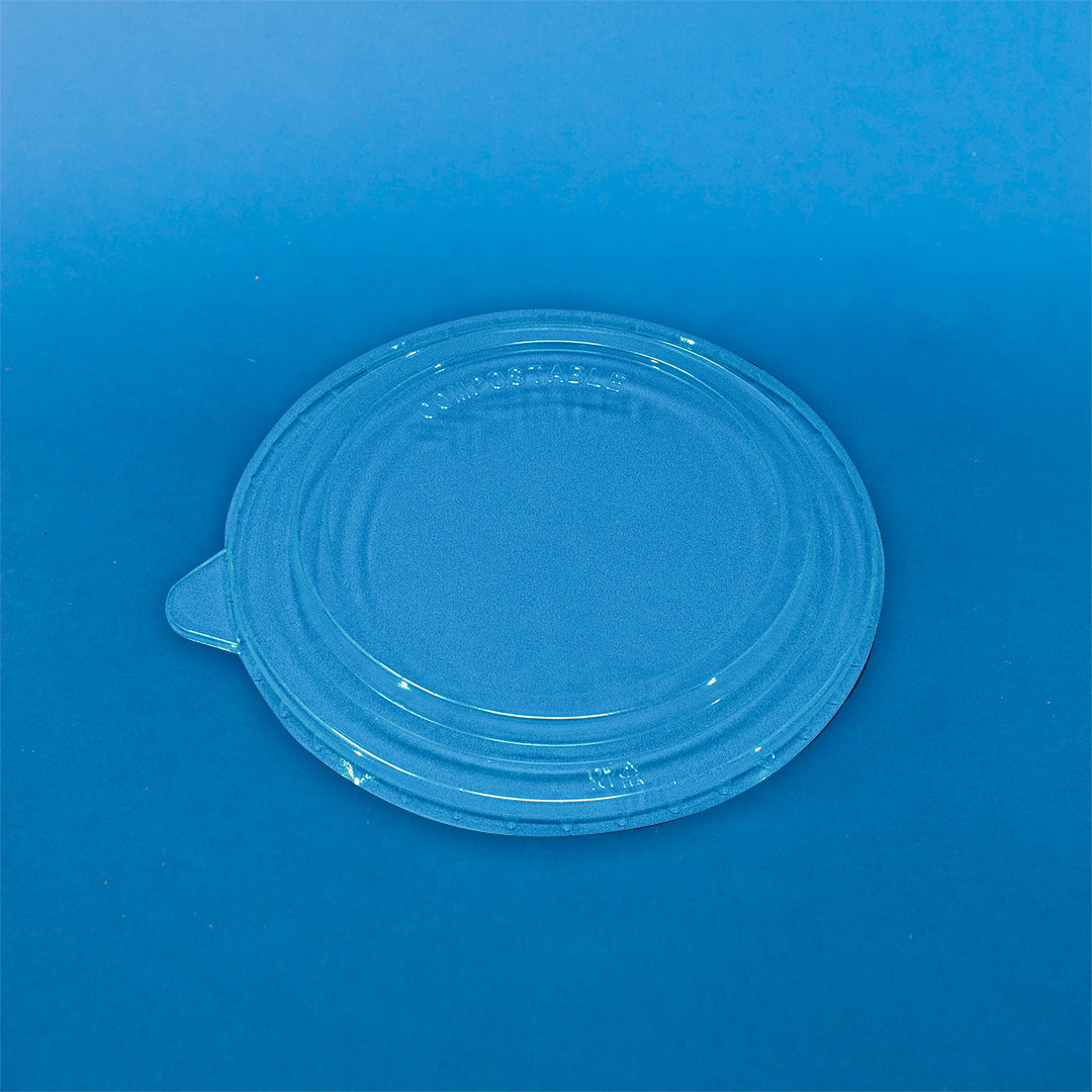 Tapa de PLA para contenedor kraft de 16 y 33oz