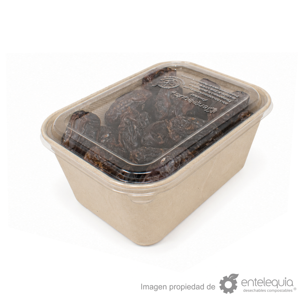 Tapa de PLA para contenedor rectangular de 18x14 cm