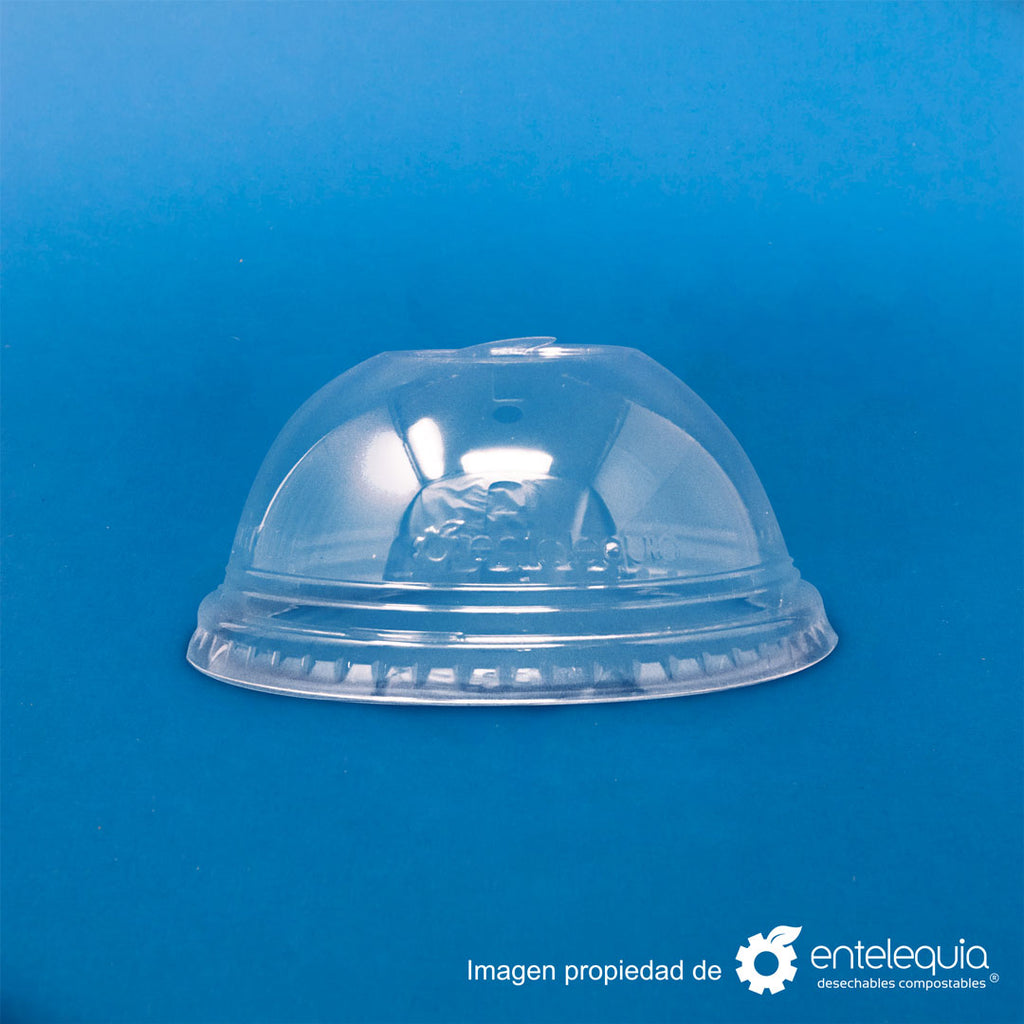 Tapa domo de PLA para vasos de bebida fría de 12, 16 y 20 onzas