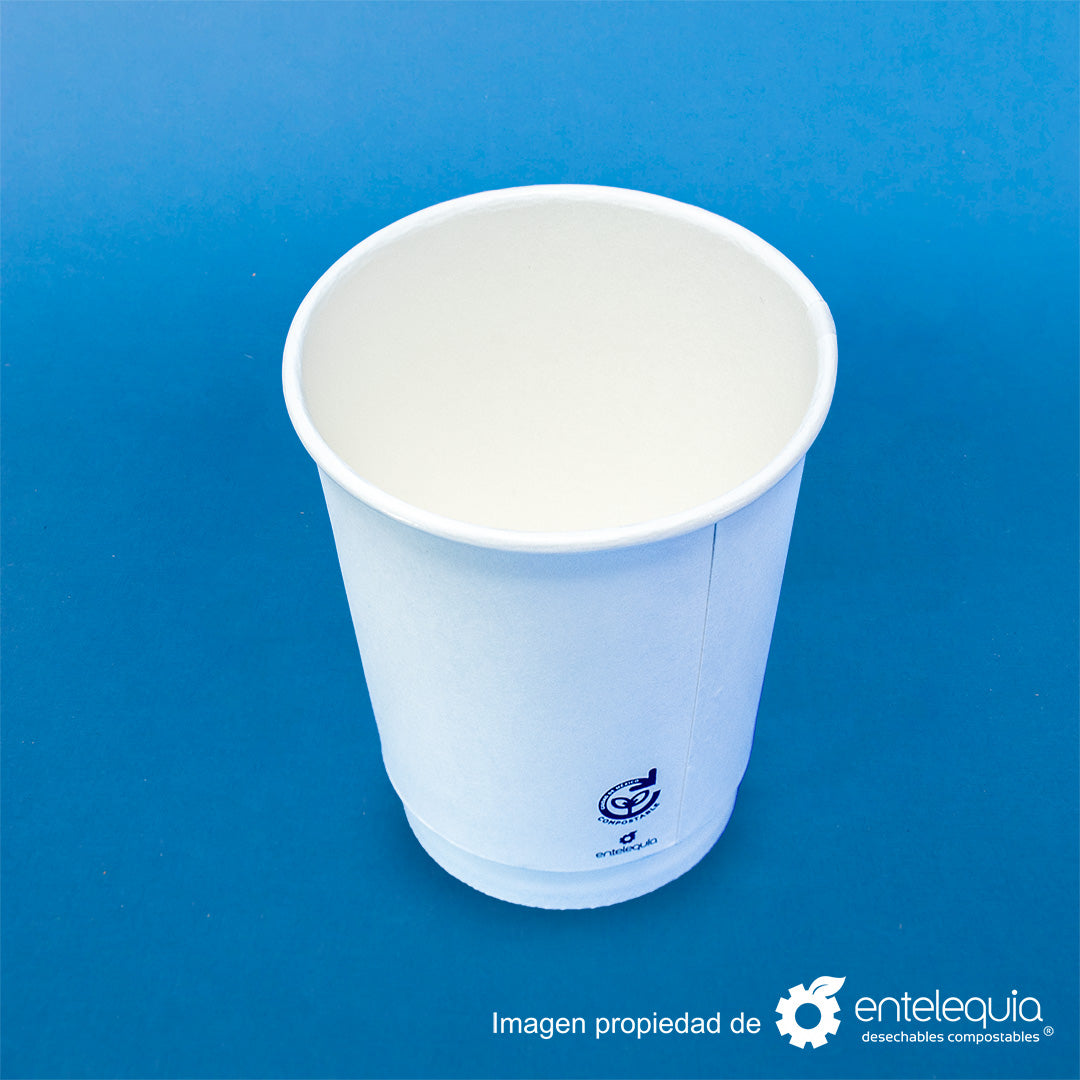 Vaso de bebida caliente de 12 onzas de papel de doble pared con 40/1,000 piezas