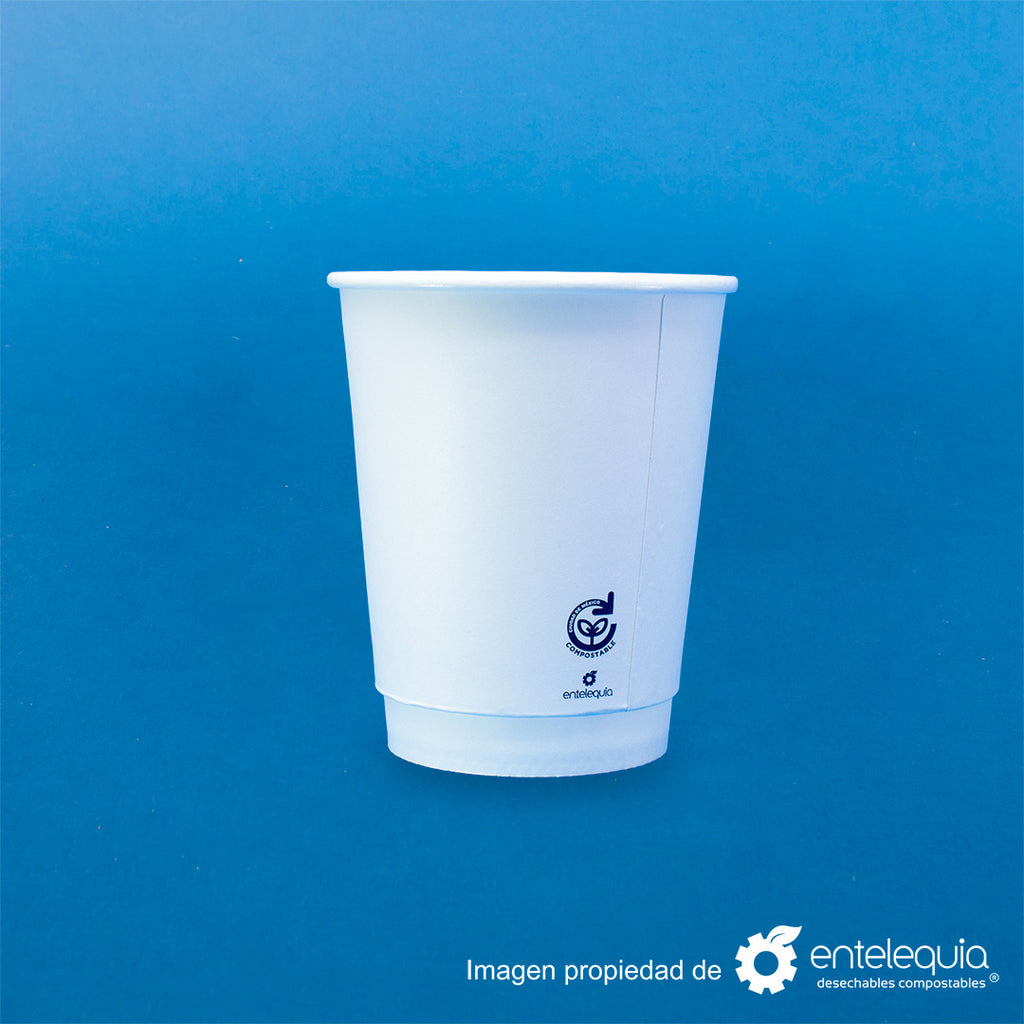 Vaso de papel para bebida caliente de 8 onzas de doble pared