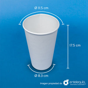 Vaso de papel para bebida fría de 44 onzas