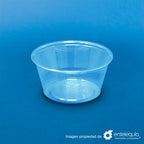 Vaso soufflé de 2 onzas transparente de PLA