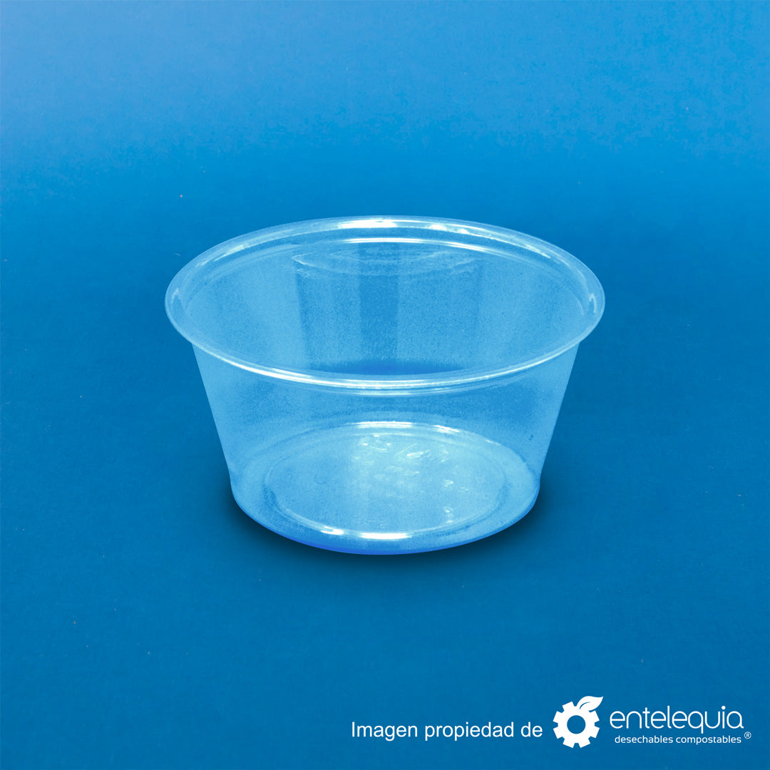 Vaso soufflé de 2 onzas transparente de PLA