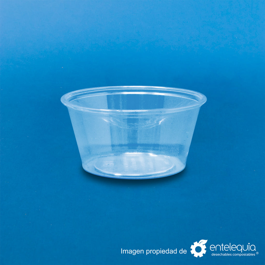 Vaso soufflé de 2 onzas transparente de PLA