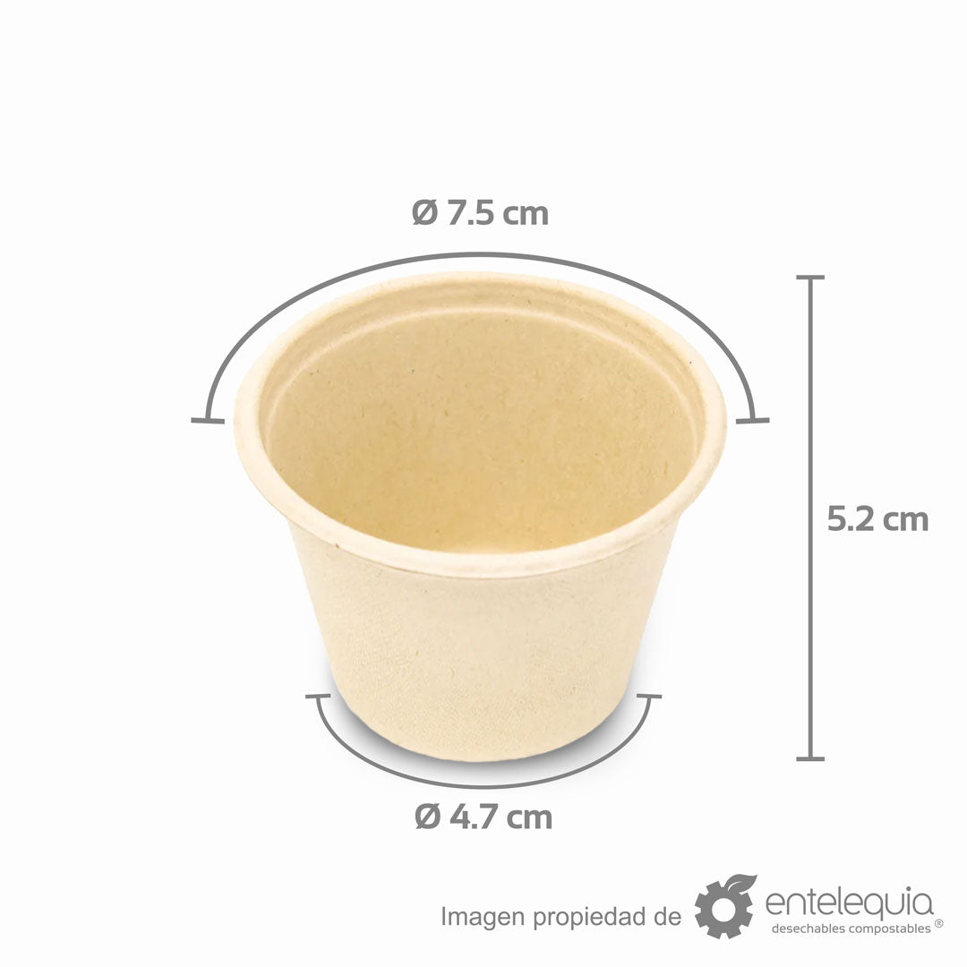 Tazón soufflé de paja de trigo de 4 onzas