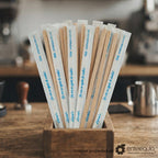 Agitador de Madera Estuchado para Café y Bebidas | 19 cm