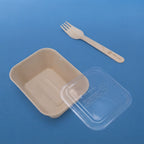 Kit para Ensaladas y Comida Saludable | Contenedores de Paja de Trigo y Tenedores de Madera