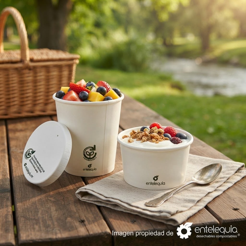 Tapa para Vaso Soufflé de Papel Biodegradable | 2 y 4 Oz