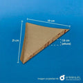 Base de Papel Kraft para Rebanada de Pizza Individual